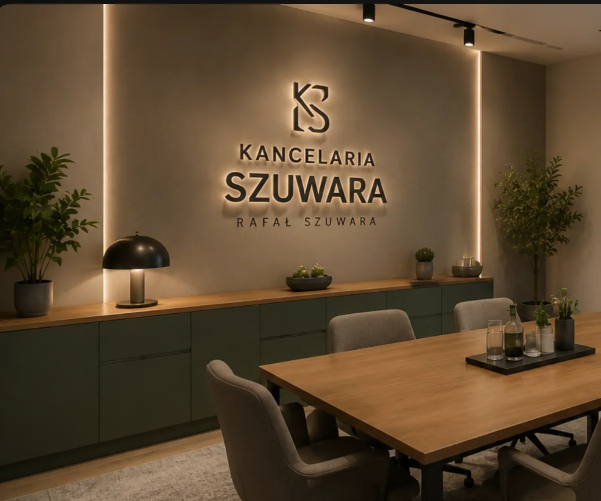 Wnętrze Kancelarii Rafała Szuwary w Płocku